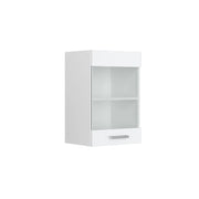 Mobile da cucina in vetro R-Line Bianco lucido/Bianco 40 cm Vicco