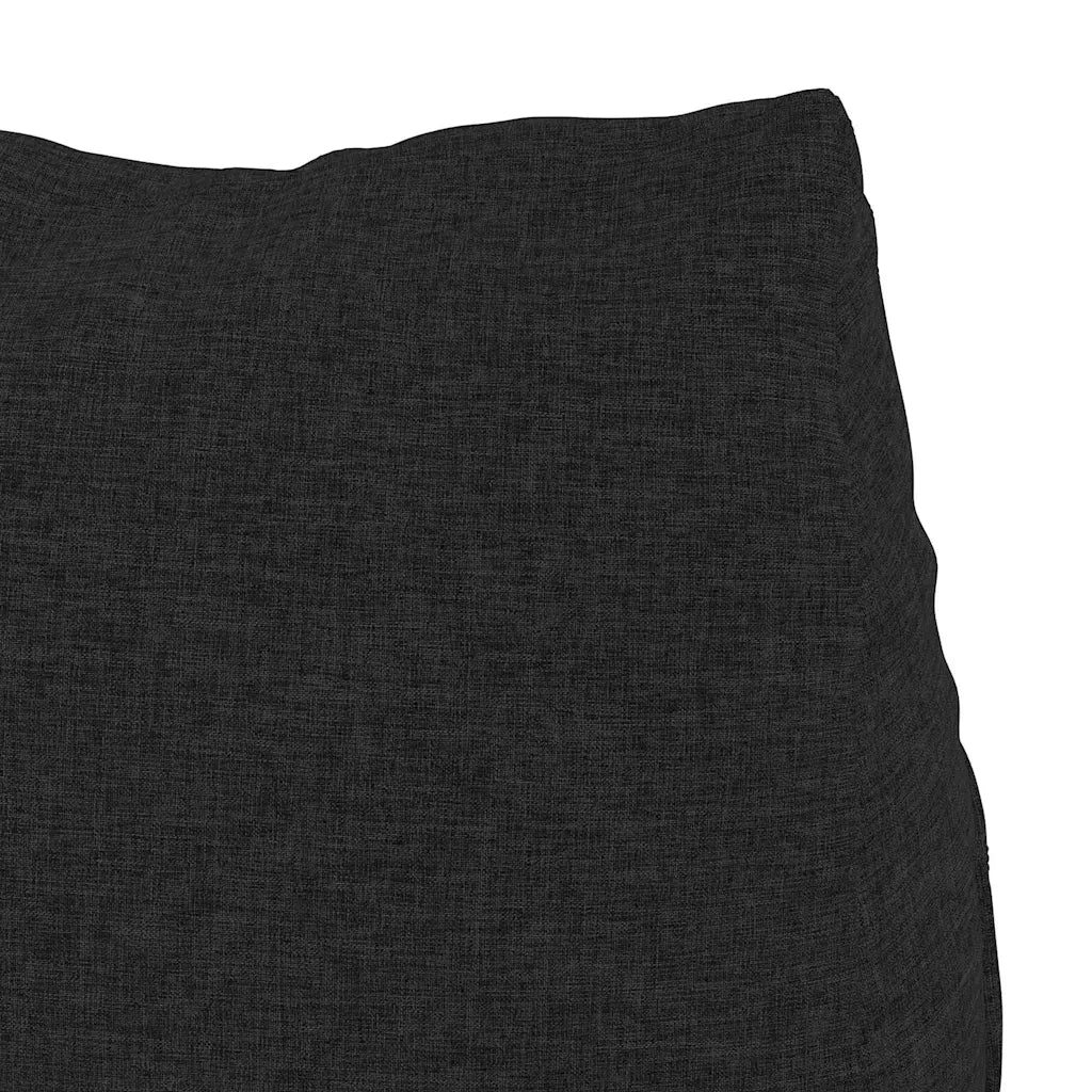 Cuscino per Schiena Nero 60 x 20 x 50 cm Tessuto 42015033