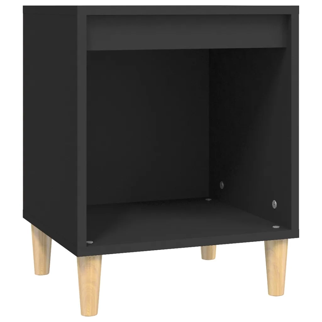 Comodini 2 pz Nero 40x35x50 cm 821861