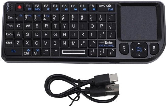 Tastiera da Tavolo - 69 Tasti - Touchpad - Illuminazione di Sfondo - Portatile - Connessione Stabile
