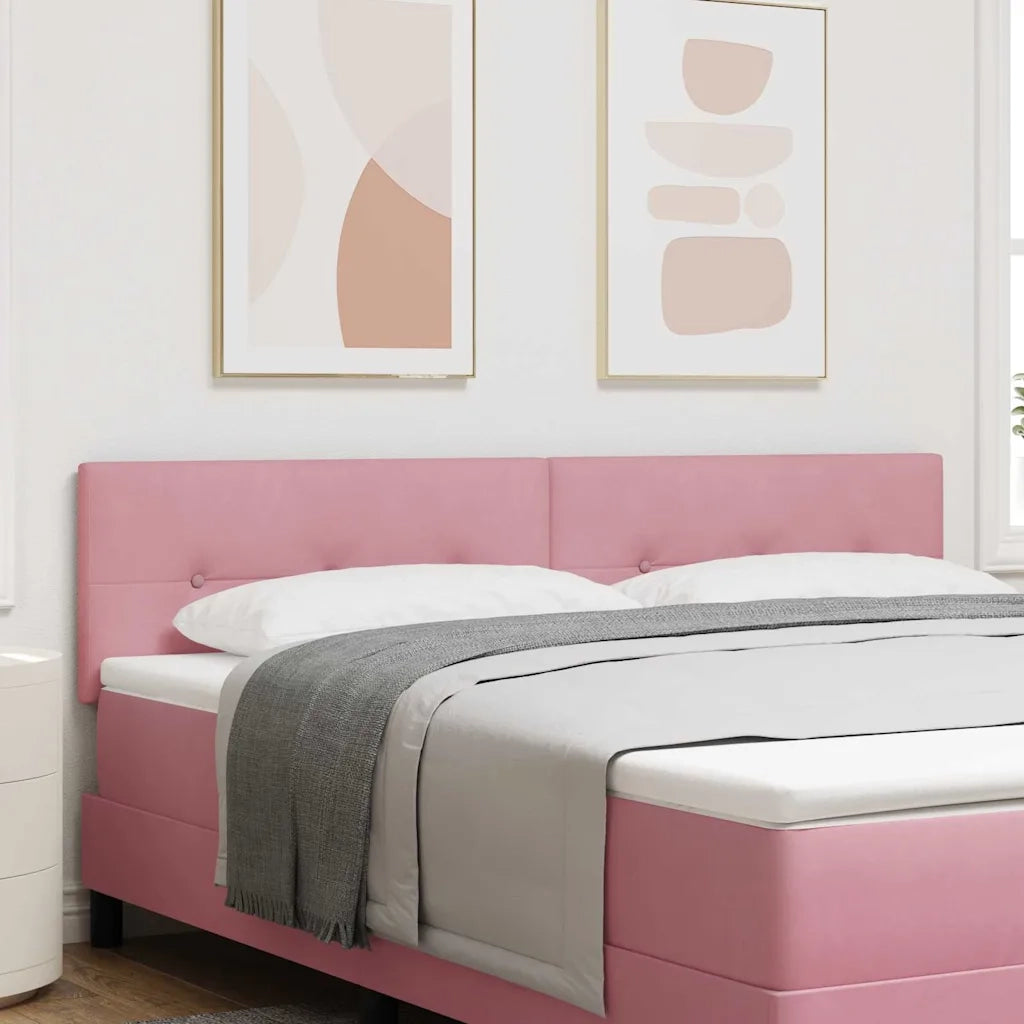 Testiera LED con strisce LED Rosa 180 cm Velluto 3338160