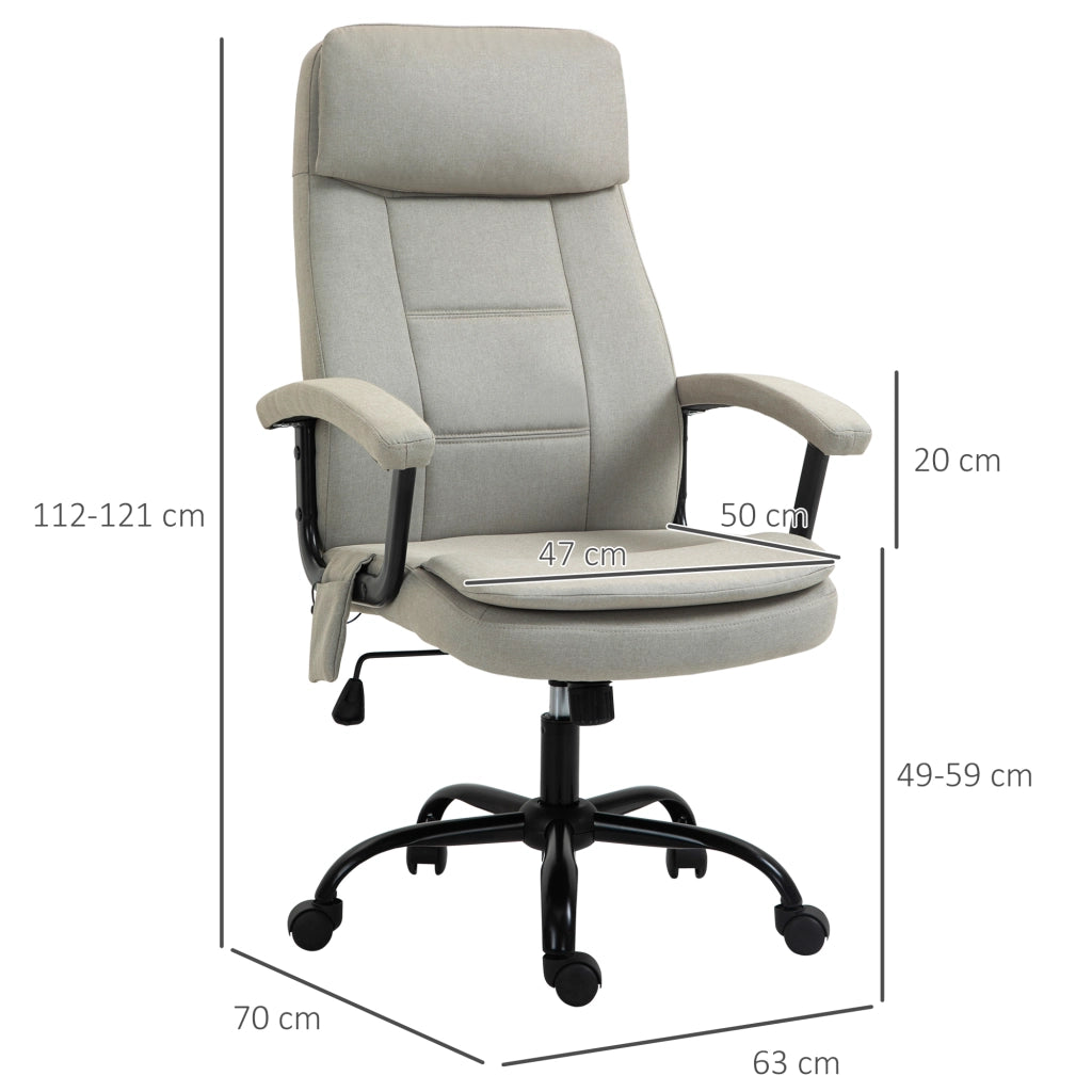Sedia da ufficio massaggiante reclinabile ¨C Minimal ¨C Beige