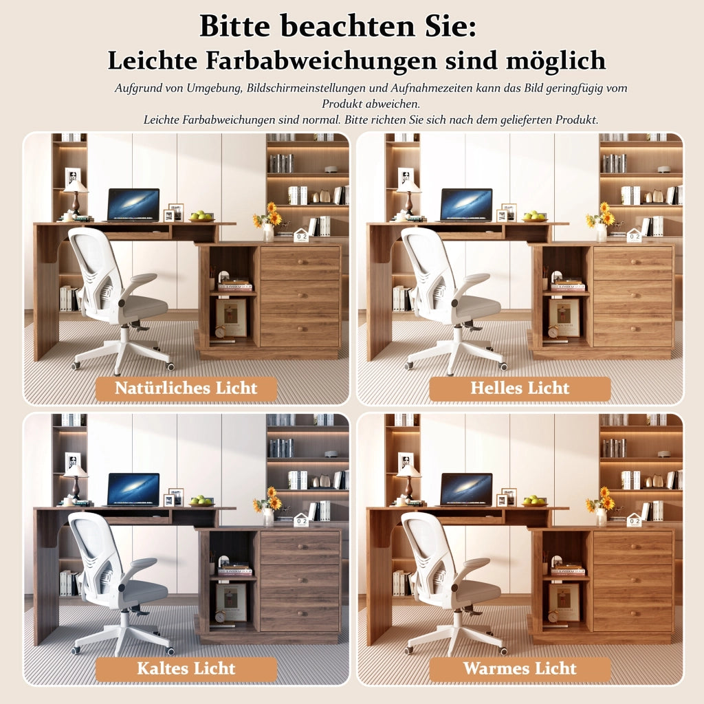 SCRIVANIA multifunzionale estensibile 110 cm MDF colore noce