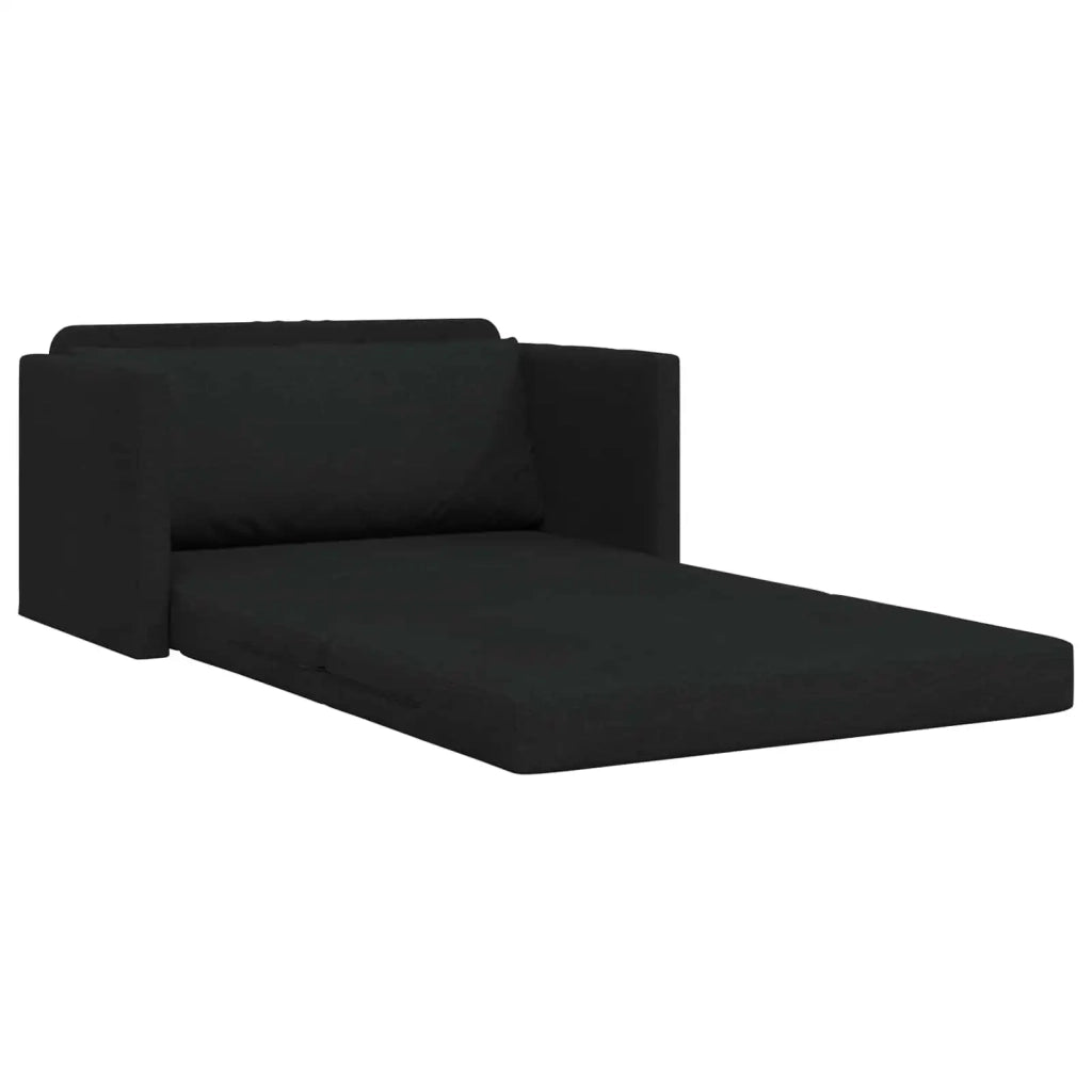 Divano letto | Sof¨¤ letto | Letto singolo 110cm Nero Tessuto