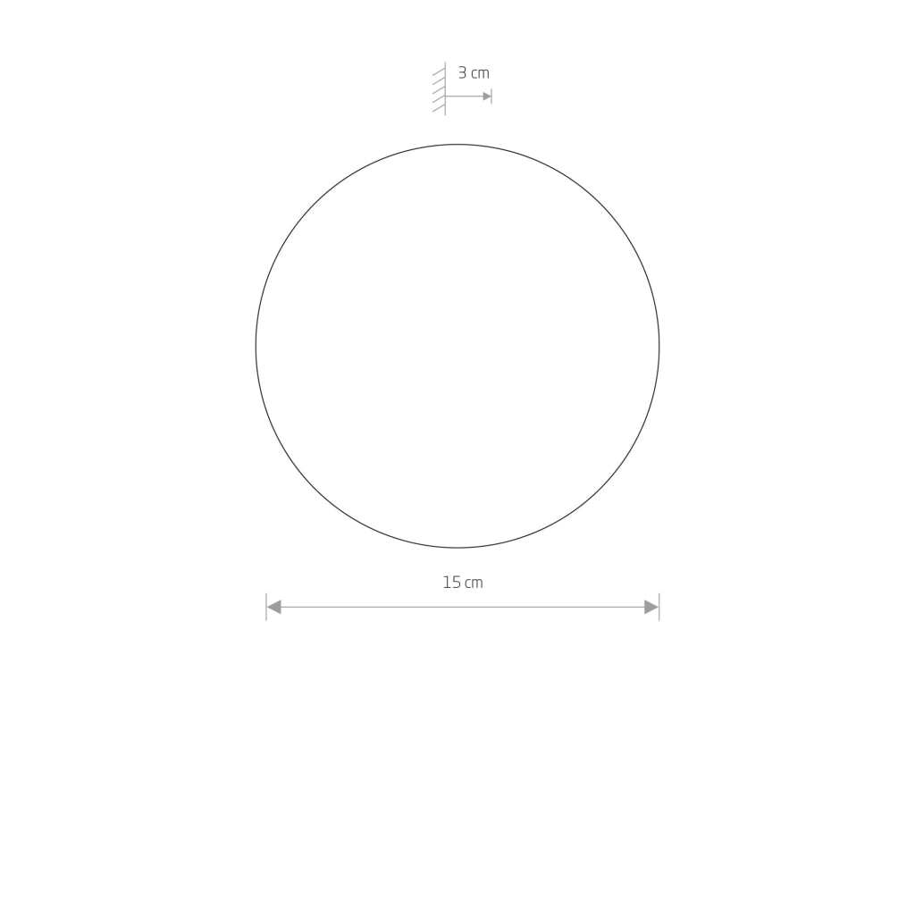 Applique tonda rame 7W LED Ring S Nowodvorski 10316