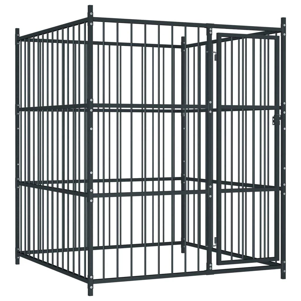 Cuccia da esterno gabbia recinto per animali box per cani da esterno 185 cm 02_0000340