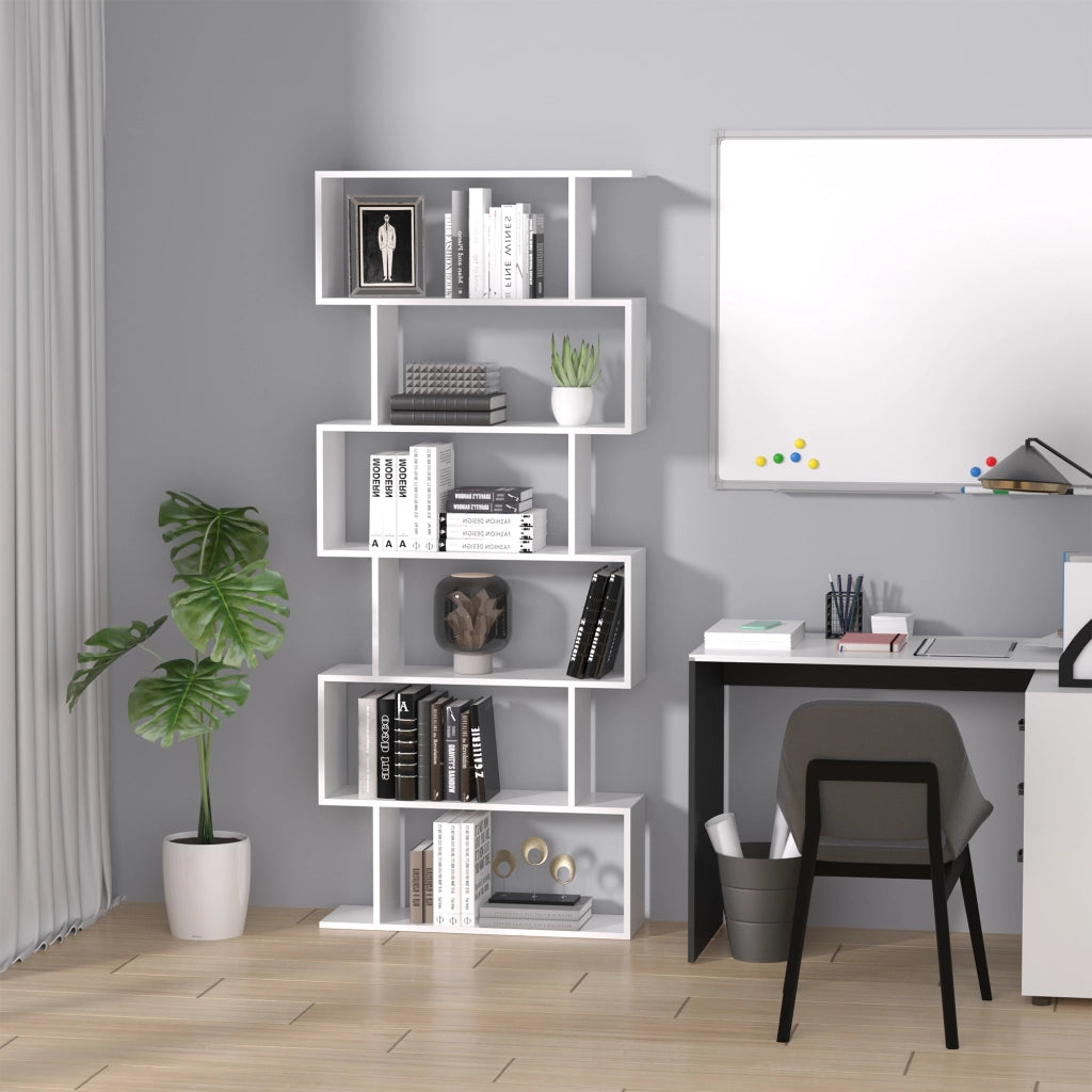Libreria Moderna ¨C Minimal ¨C 80x23x192 Bianco
