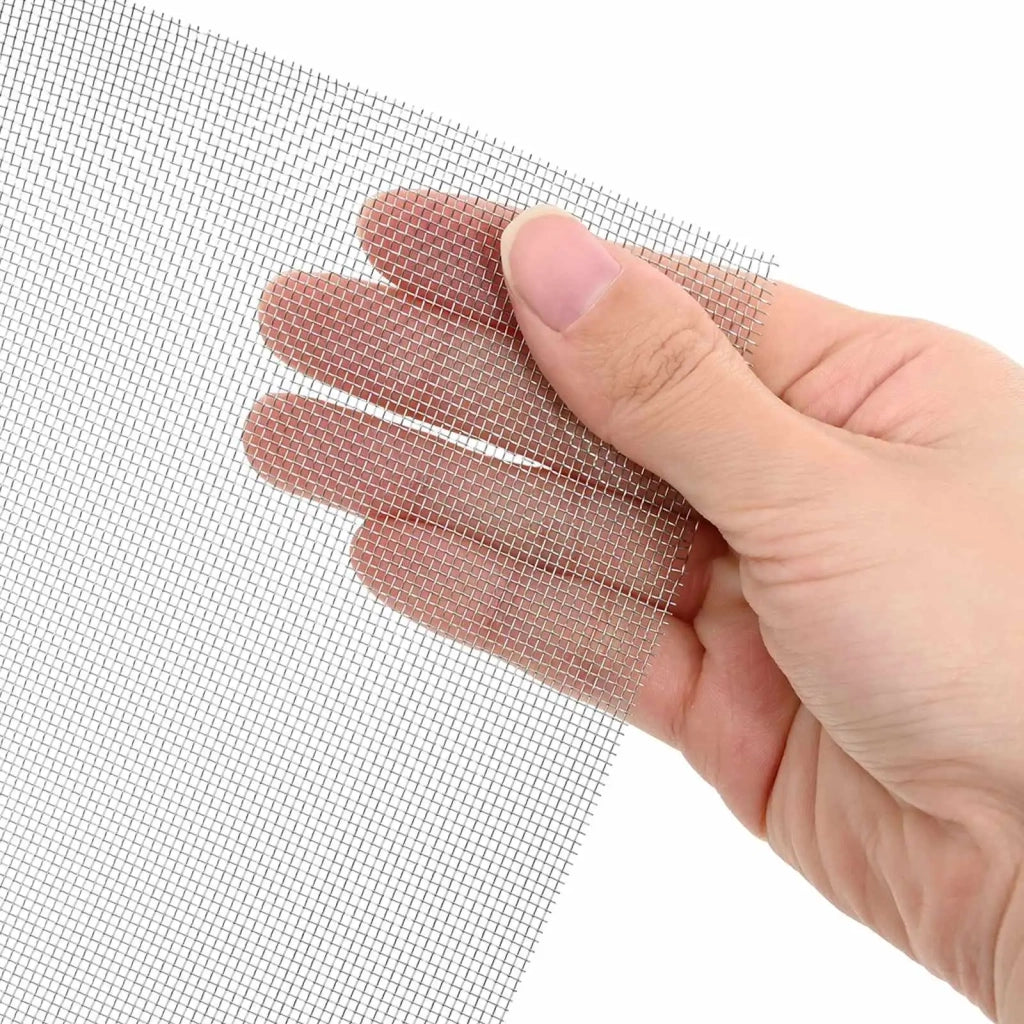 Rete per schermatura 40 x 1000 cm 20 Mesh Argento 42039531