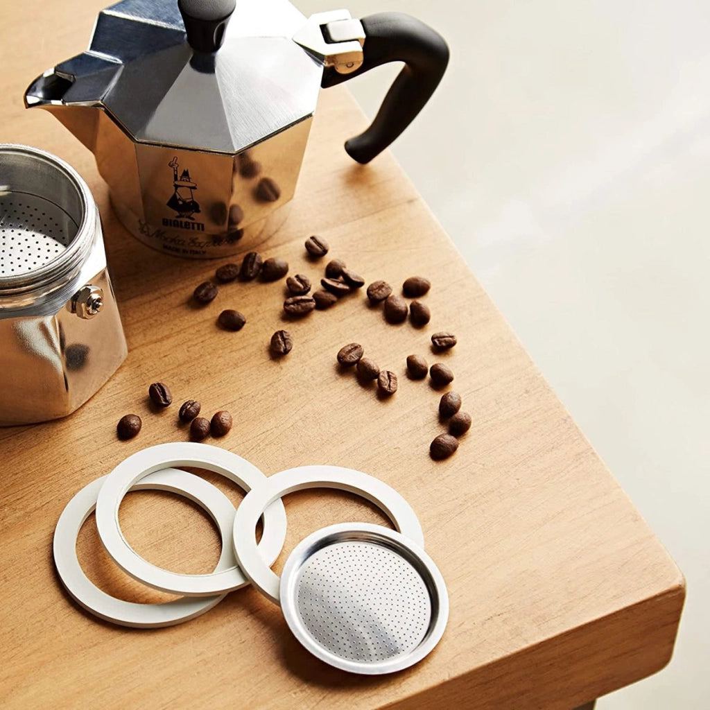 FILTRO E GUARNIZIONI PER CAFFETTIERA 6 tazze