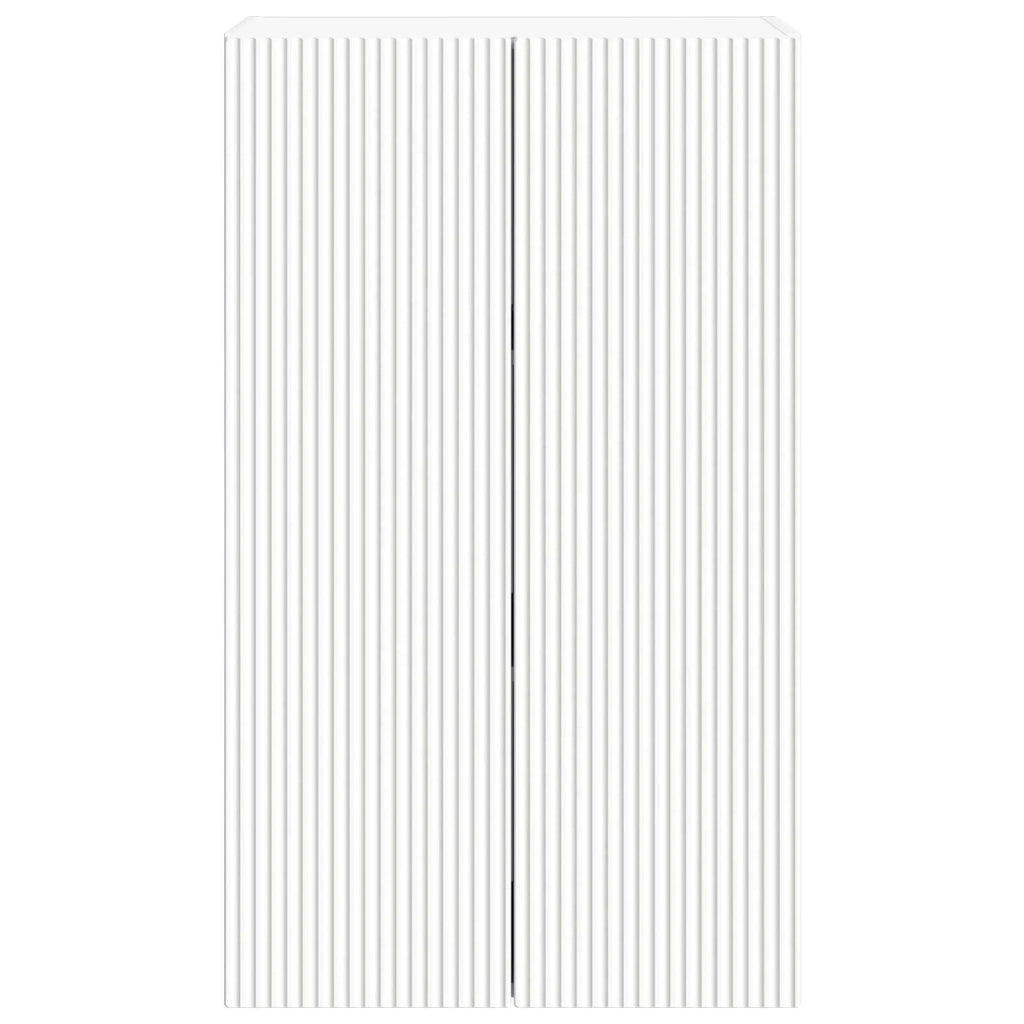 Mobile TV da parete Bianco 59,5 x 31 x 100 cm Legno multistrato 892369