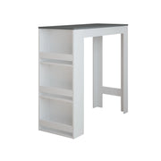 Vicco Tavolo da bar Antracite/bianco 45 x 110 cm