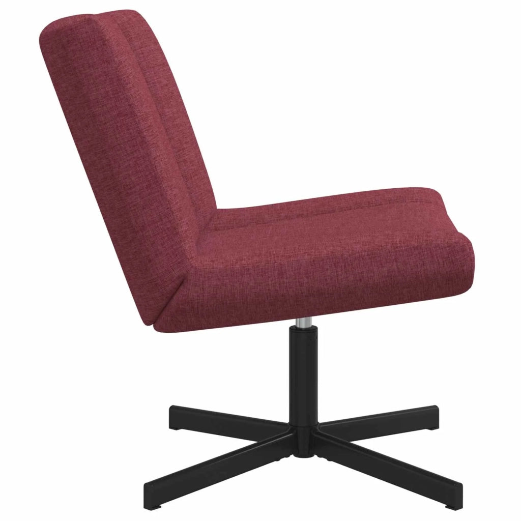 Sedia girevole Rosso Vino 63 x 75 x 76 cm Tessuto 42007353