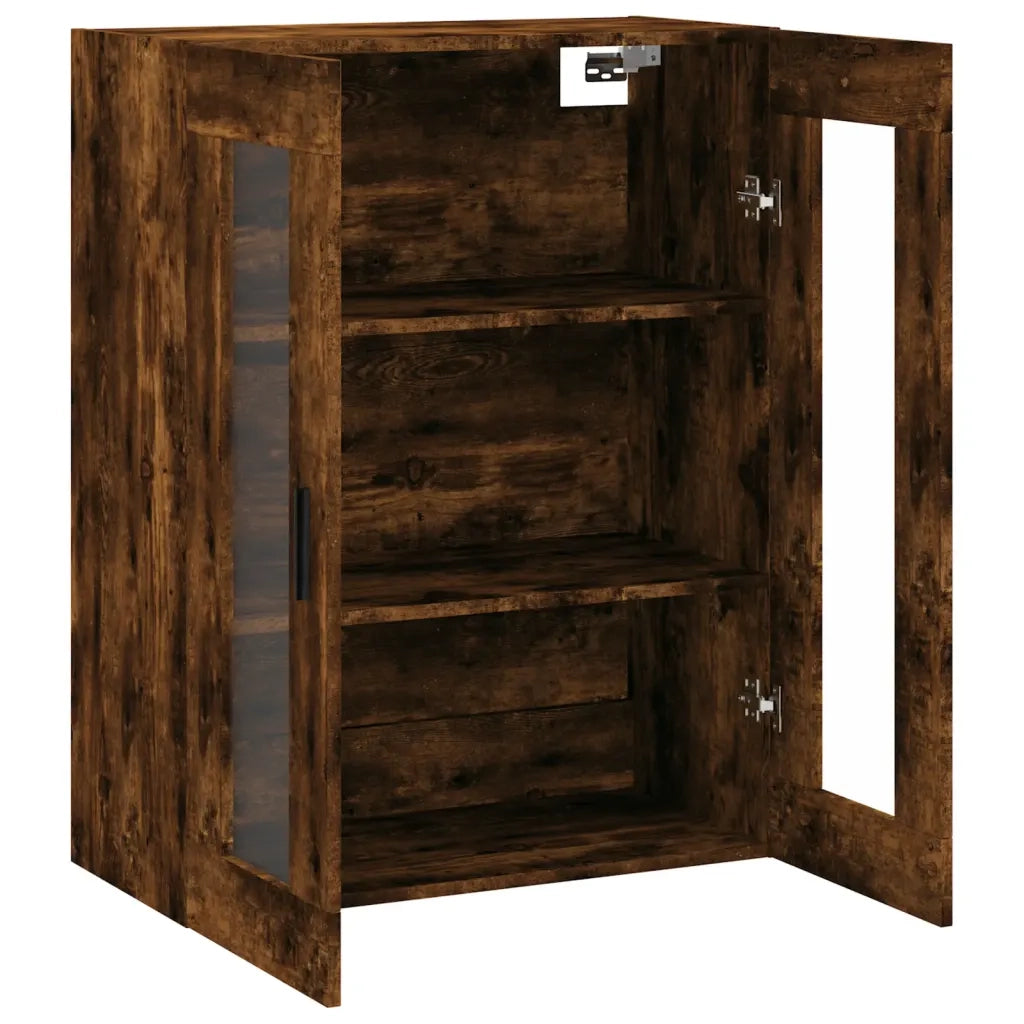 Mobile a Parete Rovere Fumo 69,5x34x90 cm 828497