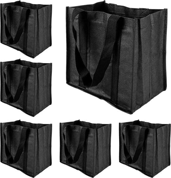 Flessentas - 6 pezzi velluto nero - Supporto per bottiglie di birra e vino