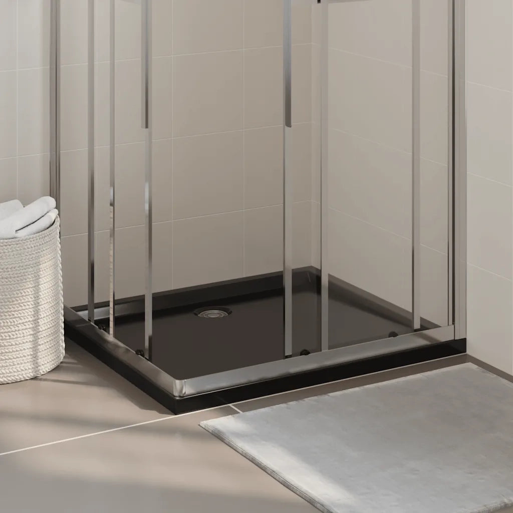 Piatto Doccia in ABS Rettangolare Nero 80x90 cm CFW4989563