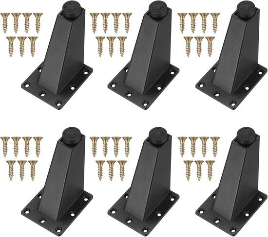 Set di 4 supporti in metallo per mobili