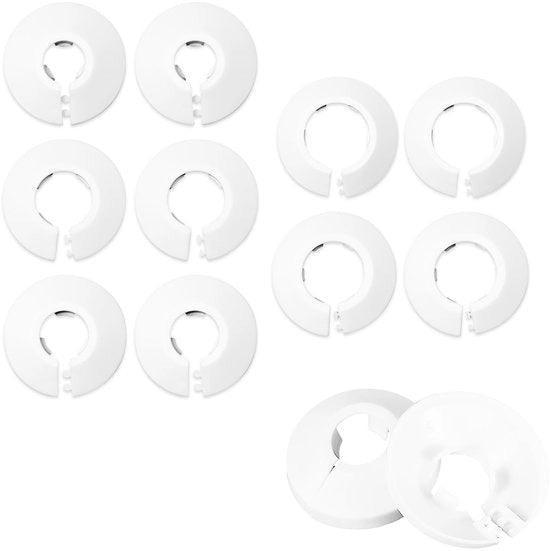 Set di coperture per radiatori 10 pezzi - Protezione per radiatori - Diametro interno 12/16/20/25/32 mm - Materiale PP resinoso - Installazione facile - Disegno robusto a maglie