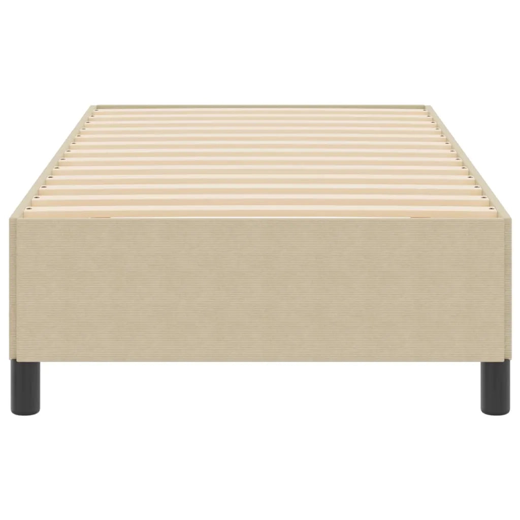 Letto a molle Grigio Verde 100 x 200 cm Tessuto in Cords 42006956