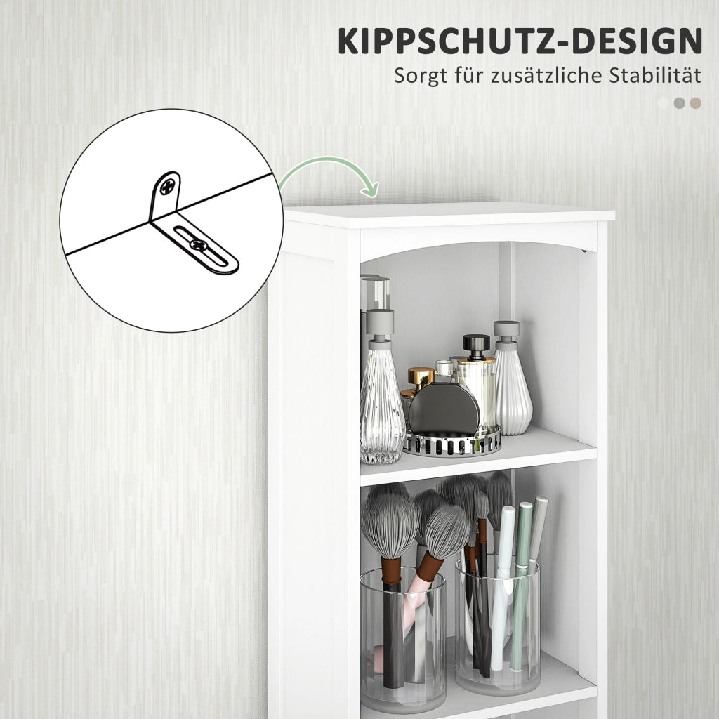 Mobile bagno con 3 ripiani e 1 cassetto ¨C Xylo ¨C MDF bianco