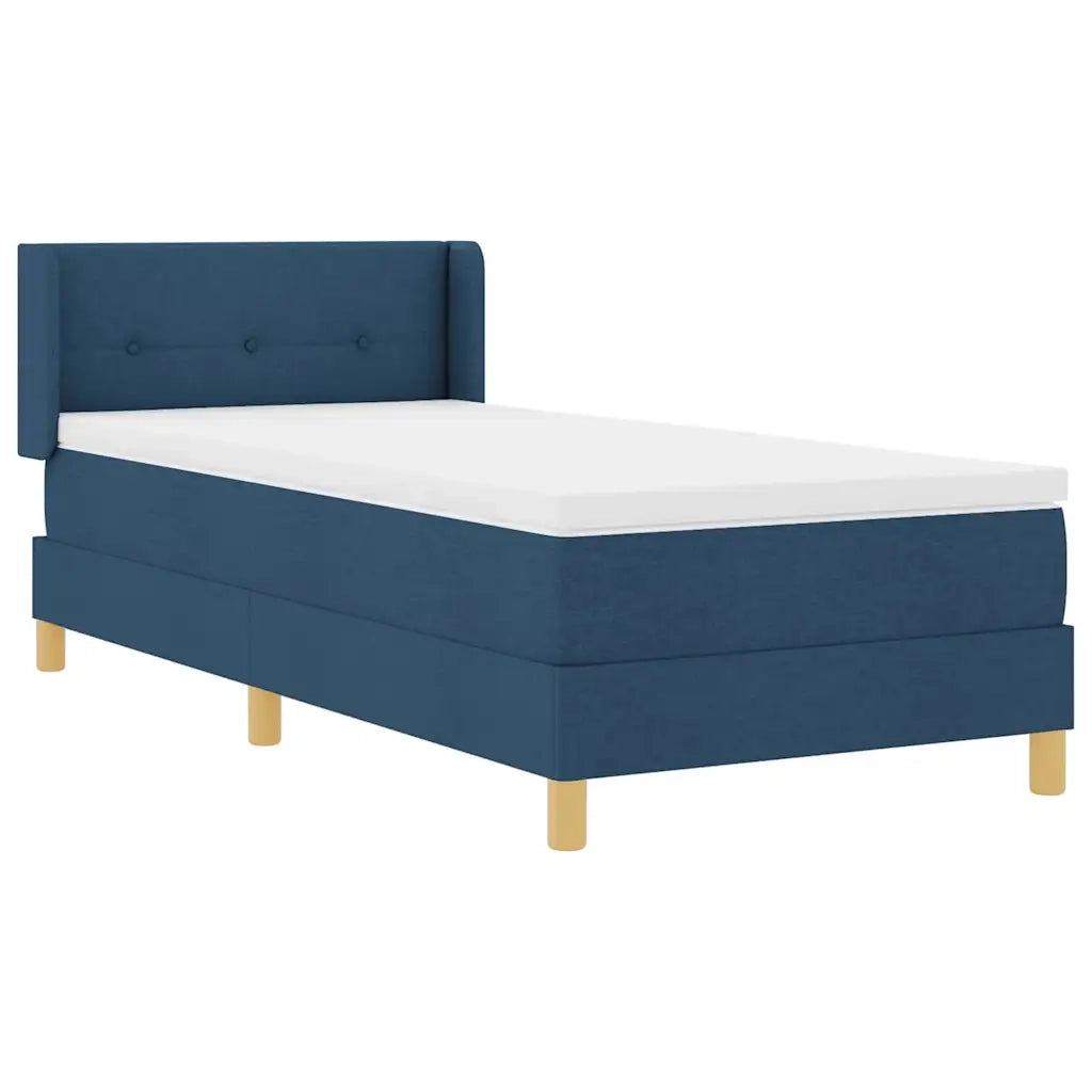 Letto a molle con materasso Blu 200 x 100 cm Tessuto 3341285