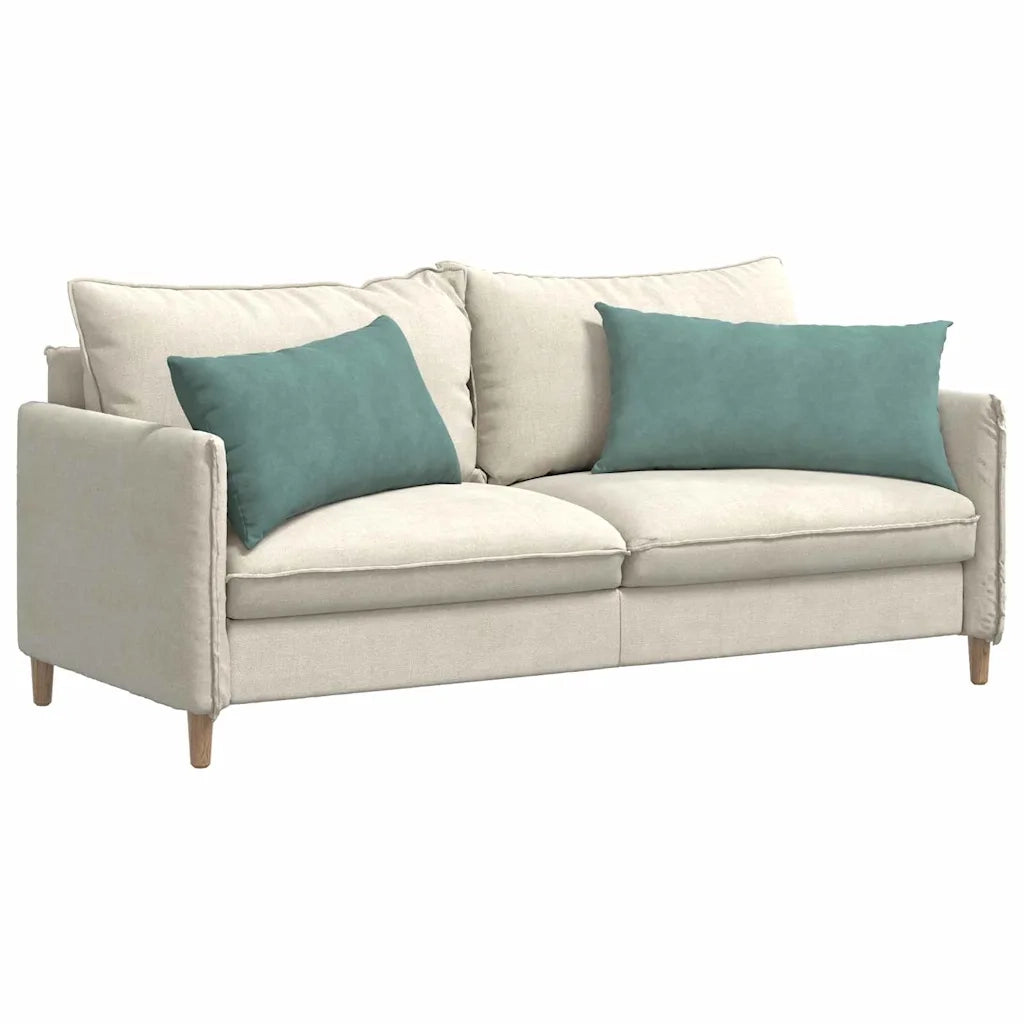 Cuscini da Divano 2 pcs Verde Mare 80 x 40 cm Tessuto in Cords 42013723