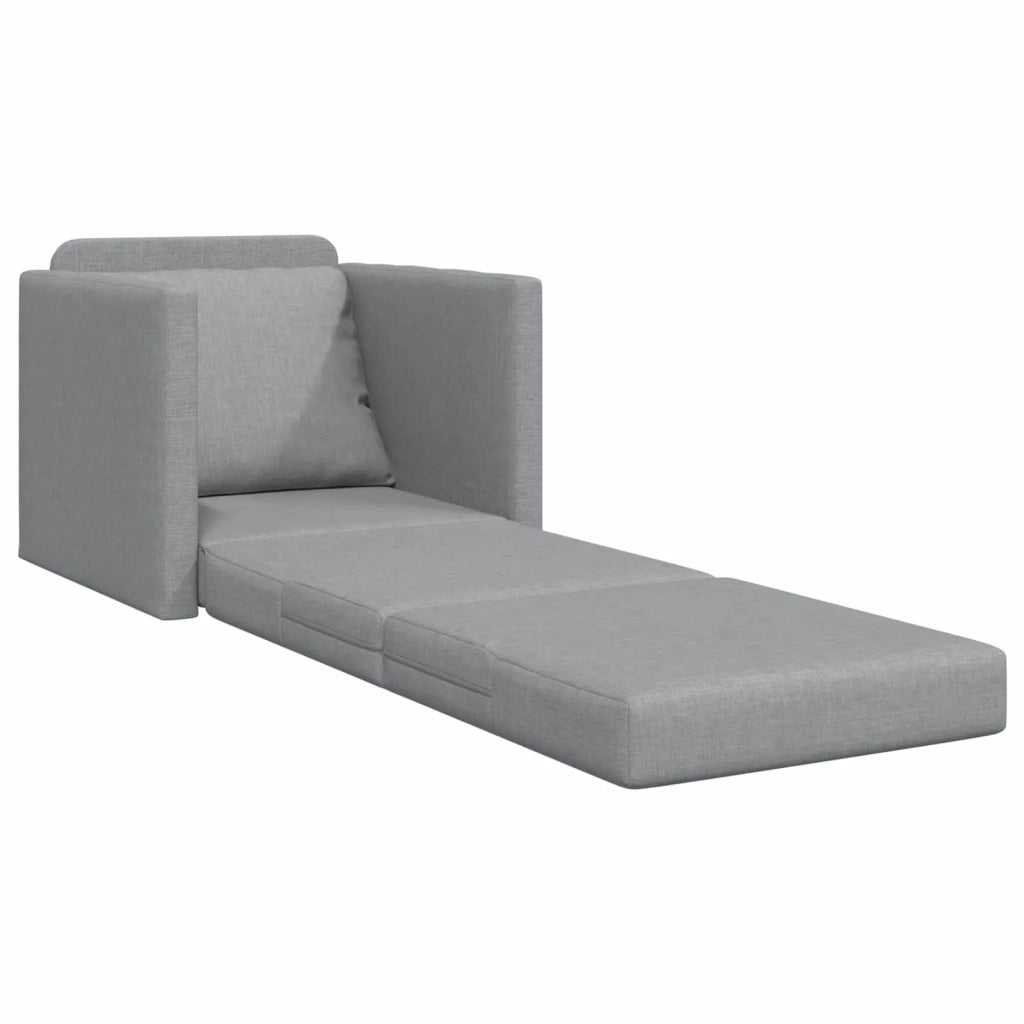 Divano letto | Sof¨¤ letto | Letto singolo 60cm Grigio chiaro Tessuto