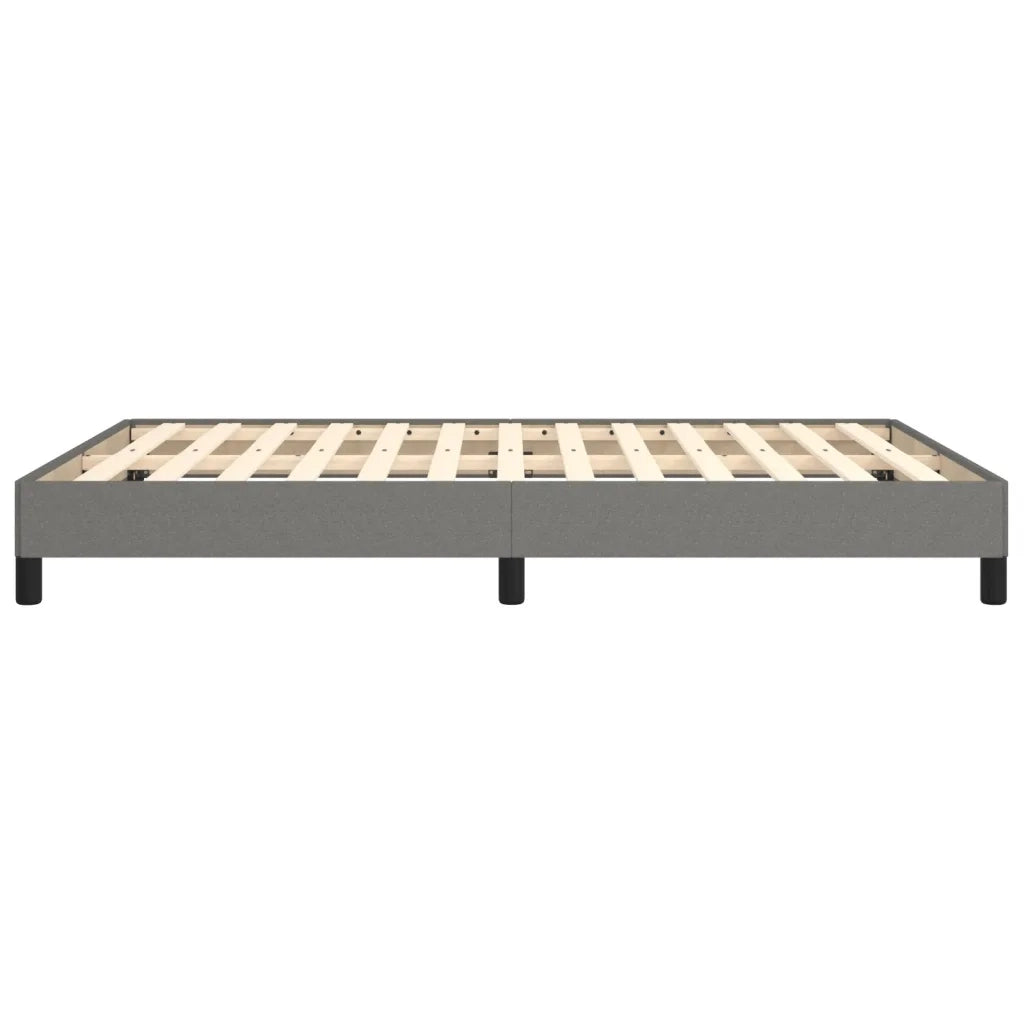 Letto matrimoniale | Letto per adulti | Giroletto senza Materasso Grigio Scuro 140x200 cm Tessuto