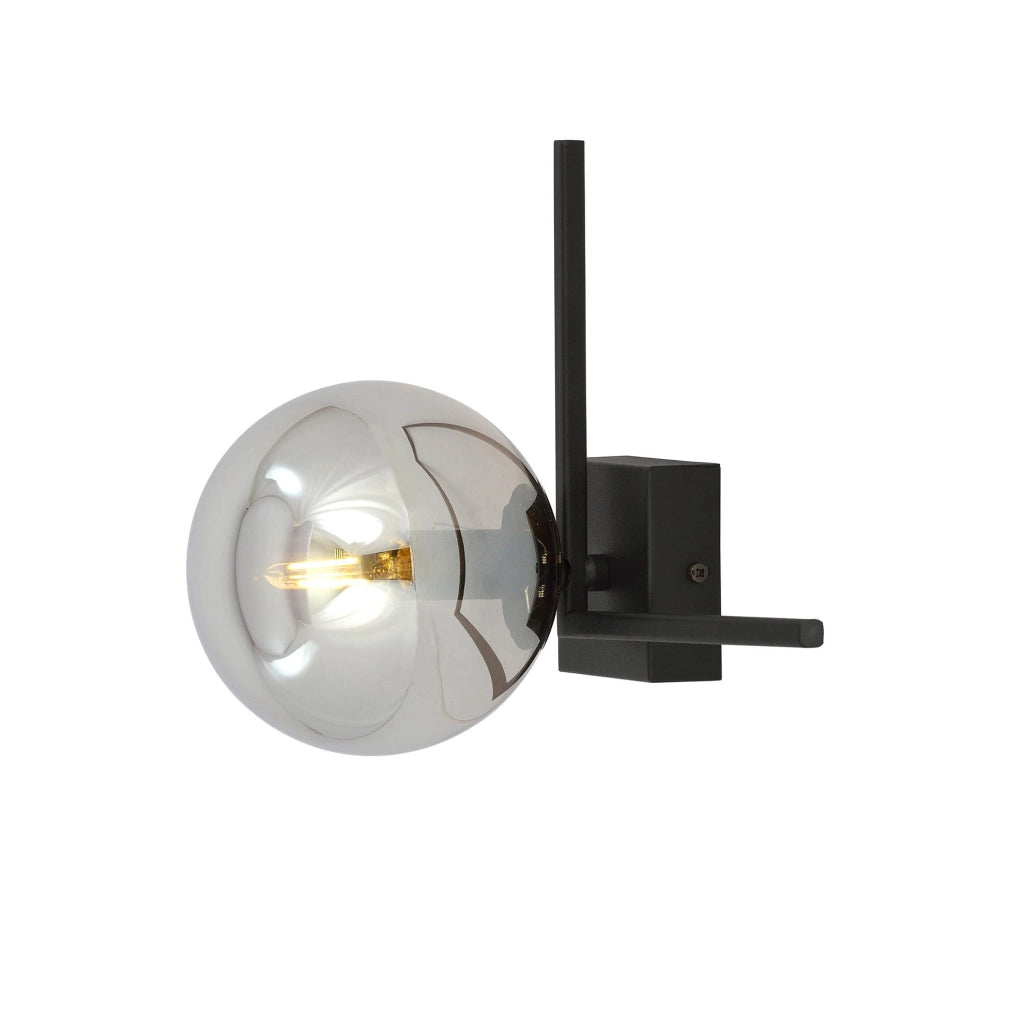Plafoniera Emibig Imago 1 luce E14 nero grafite metallo