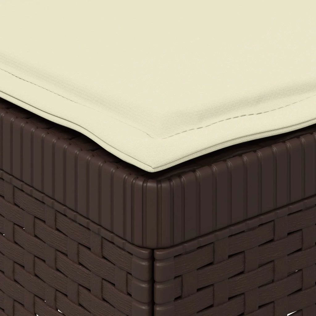 Divano da Giardino a 1 Posto con Cuscini Aspetto Rattan PP 8011800