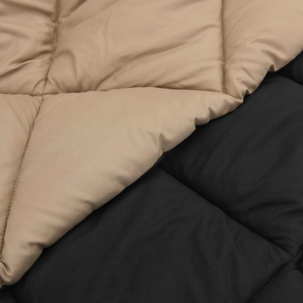 Duvet Invernale Nero e Talpa 135 x 220 cm Microfibra 42025733
