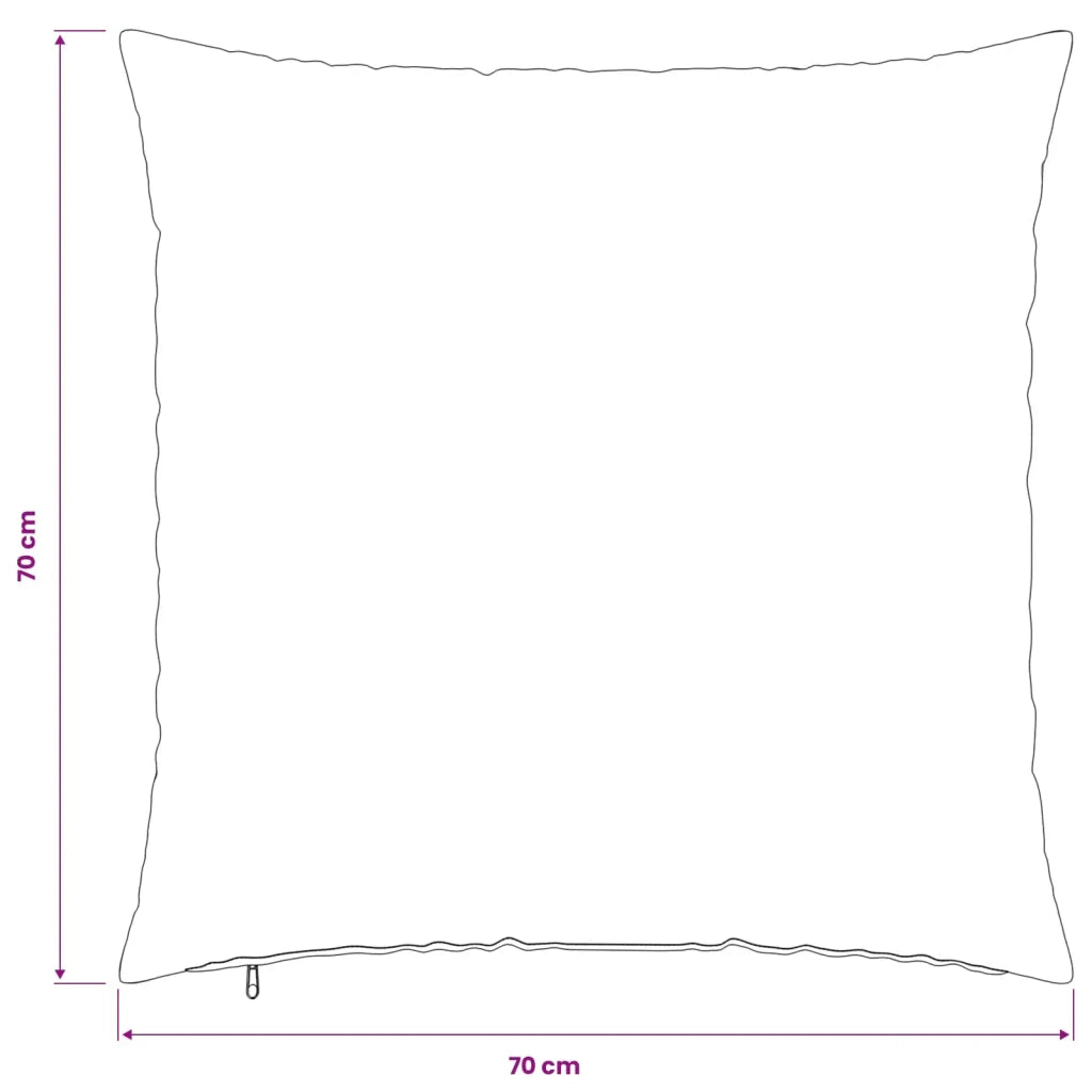 Federa 6 pz HEERLEN Grigio Chiaro 70 x 70 cm 913476