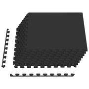 Tappeti 24 pcs Nero 8,64 m² Schiuma EVA 42040735
