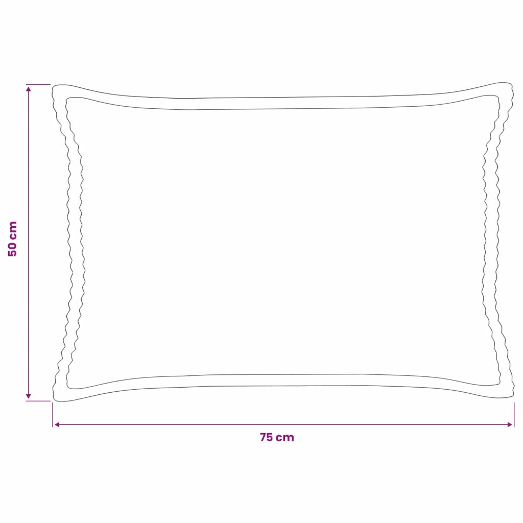 Federa 6 pz HOUTEN Crema 50 x 75 cm corduroy 919808