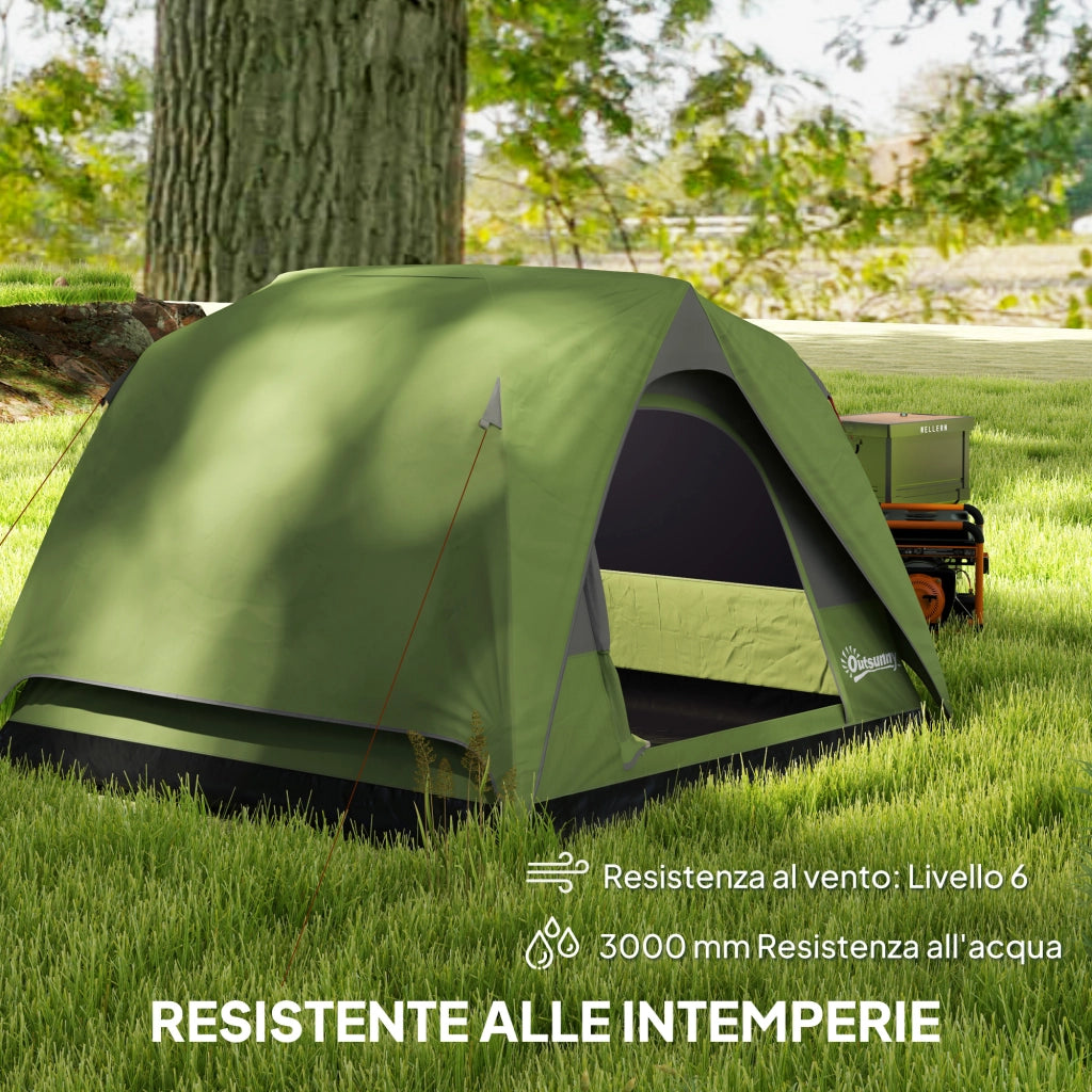 Tenda da Campeggio ¨C Minimal ¨C Verde 2x2x1.35m