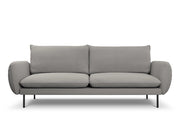 Cosmopolitan Design - Divano "Vienna" 4 posti in bouclé grigio 