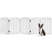 Cancello per Cani ¨C zephmum ¨C Bianco 258x30x61 cm