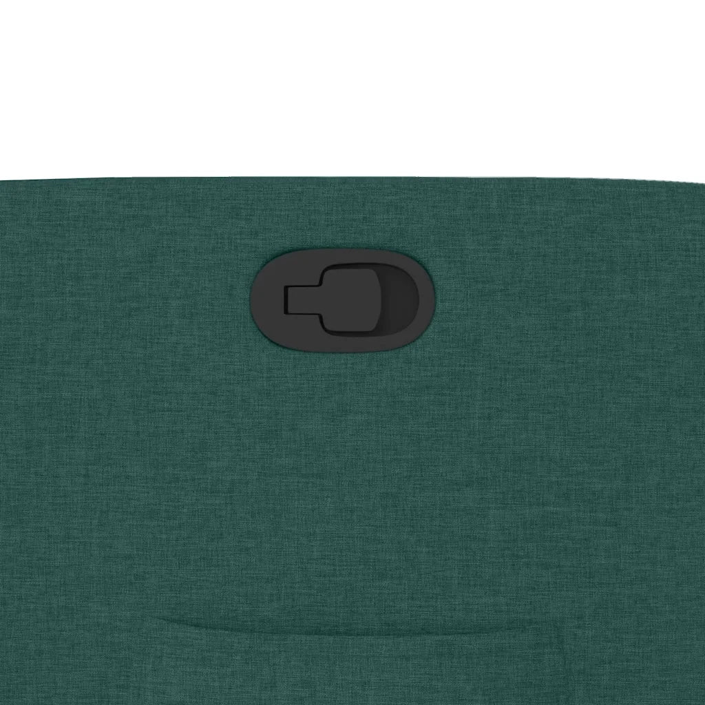 Poltrona Reclinabile in Tessuto Verde Scuro 4015528