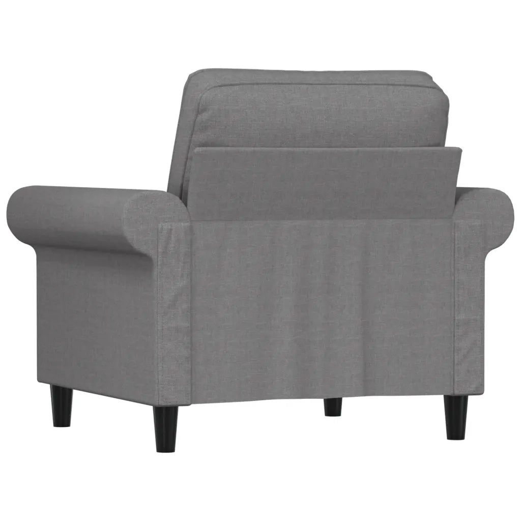 Poltrona Grigio Chiaro 60 cm in Tessuto 349177