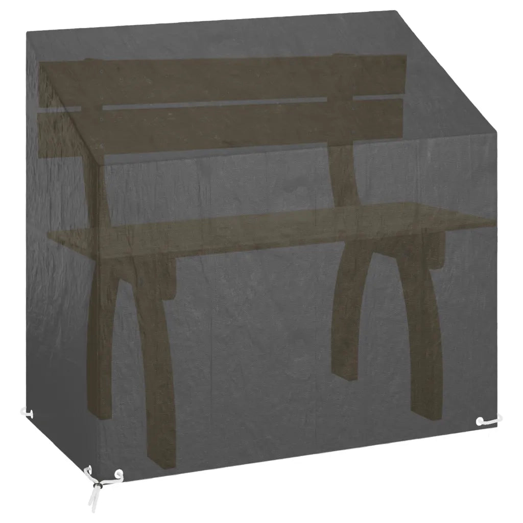 Copri Panca da Giardino-Copertura per Panca 8 Occhielli 130x70x70/88 cm Polietilene