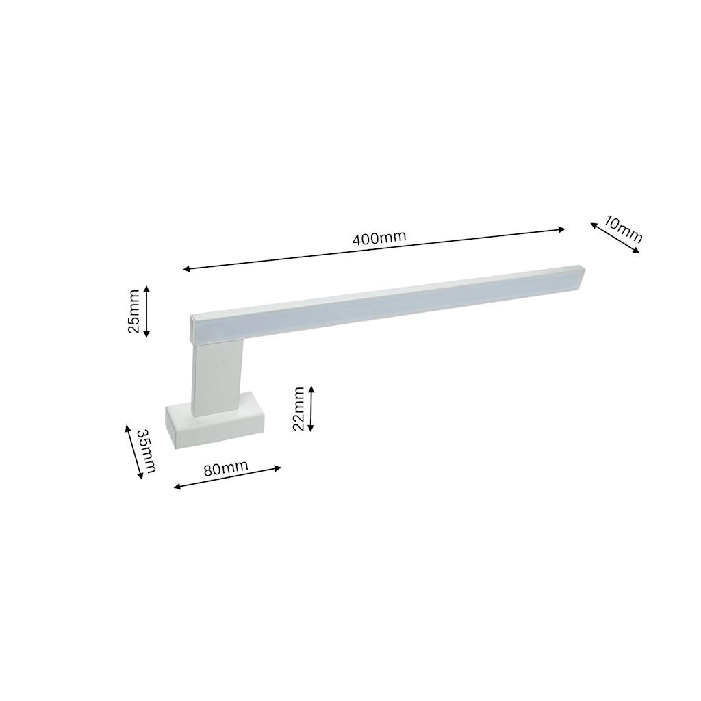 Applique LED Milagro Shine ML3877 11W IP44 bianca 4000K