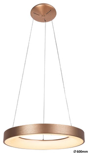 Lampada a sospensione LED anello 50W oro Rabalux Carmella