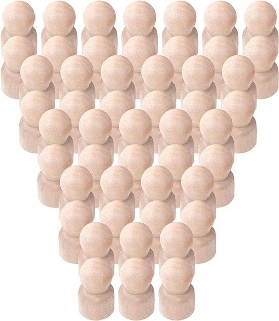 Piastrine Magnetiche - DIY - Potente Forza Magnetica - Circolari - Decorative - Creativi - Adatti per Attività di Riciclo - in Legno - 50 Pezzi Magneti Naturali - 2,5cm di Diametro - DIY Arte e Hobby - Per Decorazione e Progetti di Riciclo