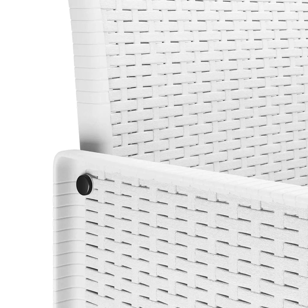Set da pranzo da giardino con cuscini 15 pcs Bianco PP 3378805