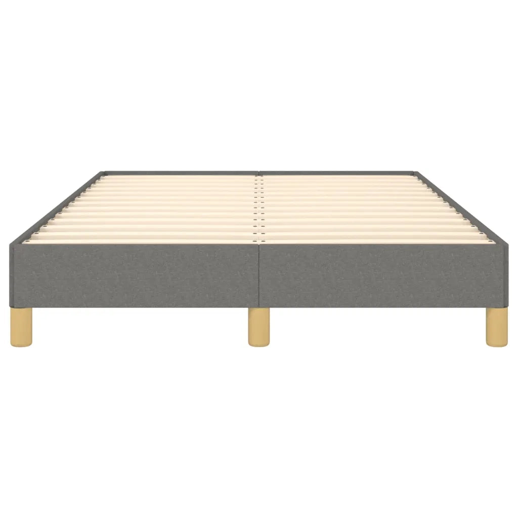 Letto matrimoniale | Letto per adulti | Giroletto senza Materasso Grigio Scuro 120x190 cm in Tessuto