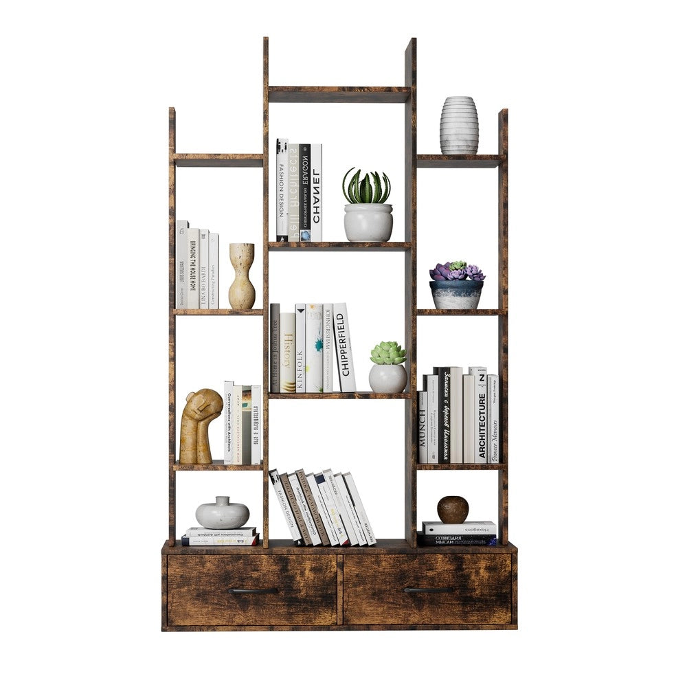 Libreria Industriale con Cassetti e Ripiani ¨C Xylo ¨C Marrone Rustico
