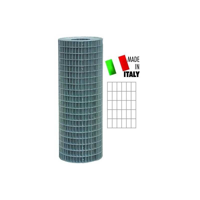 Rete Elettrosaldata Zincata 75X60 Mm.1,70 Mt.10 H.Cm. 100