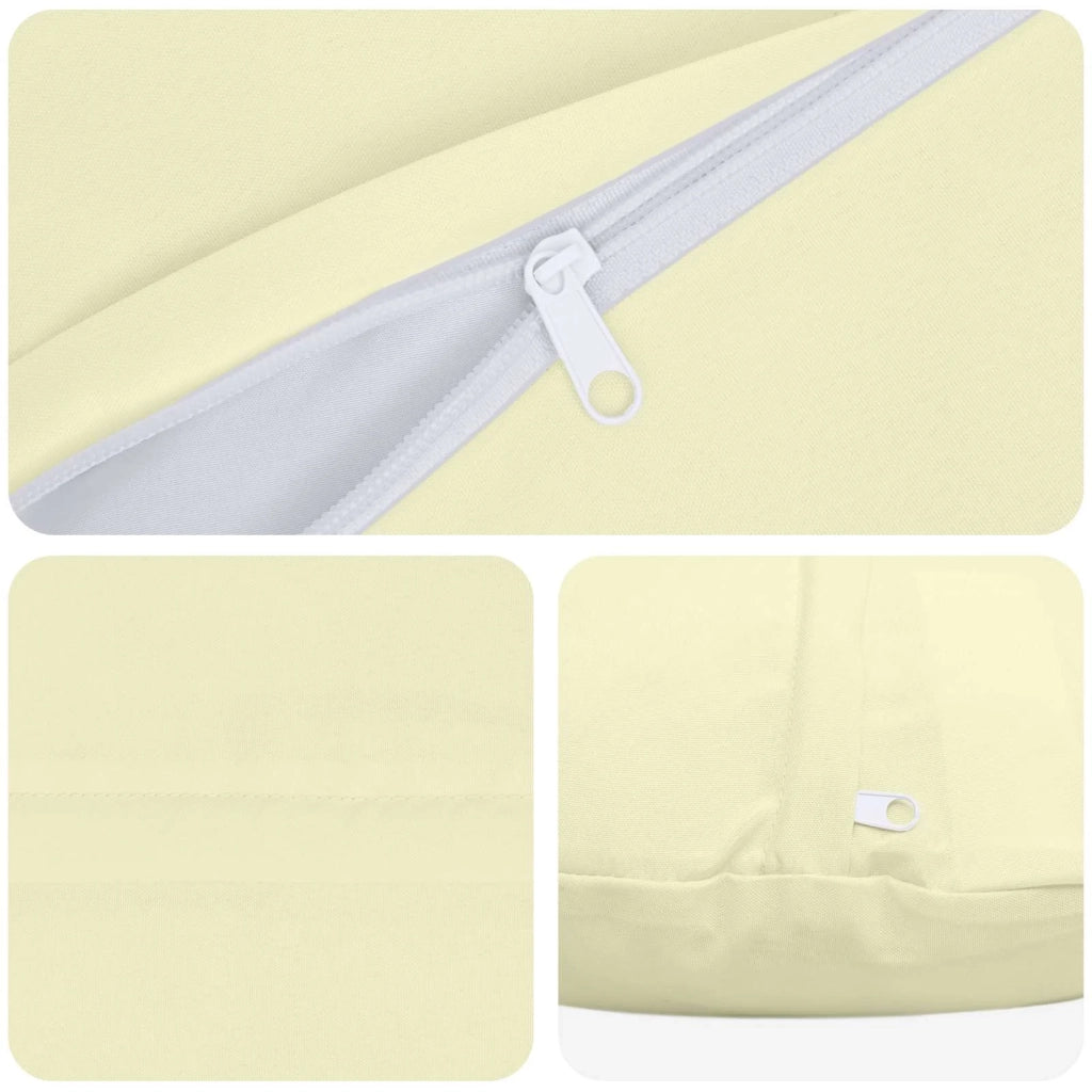 Federa 6 pcs HEERLEN Crema Ø 60 cm Poliestere 922998