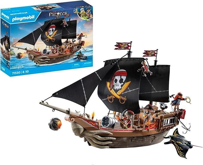 Pirates 71530 Galeone dei pirati, emozionante battaglia navale e ricerca del tesoro segreto, inclusi cannoni, proiettili