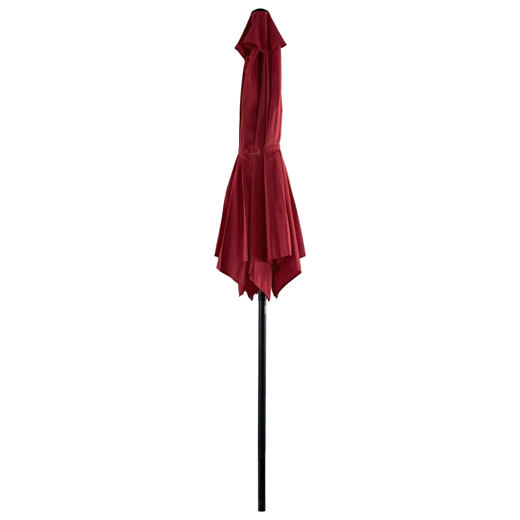 HAPUNAOmbrellone rotondo diritto diametro 2,70m rosso