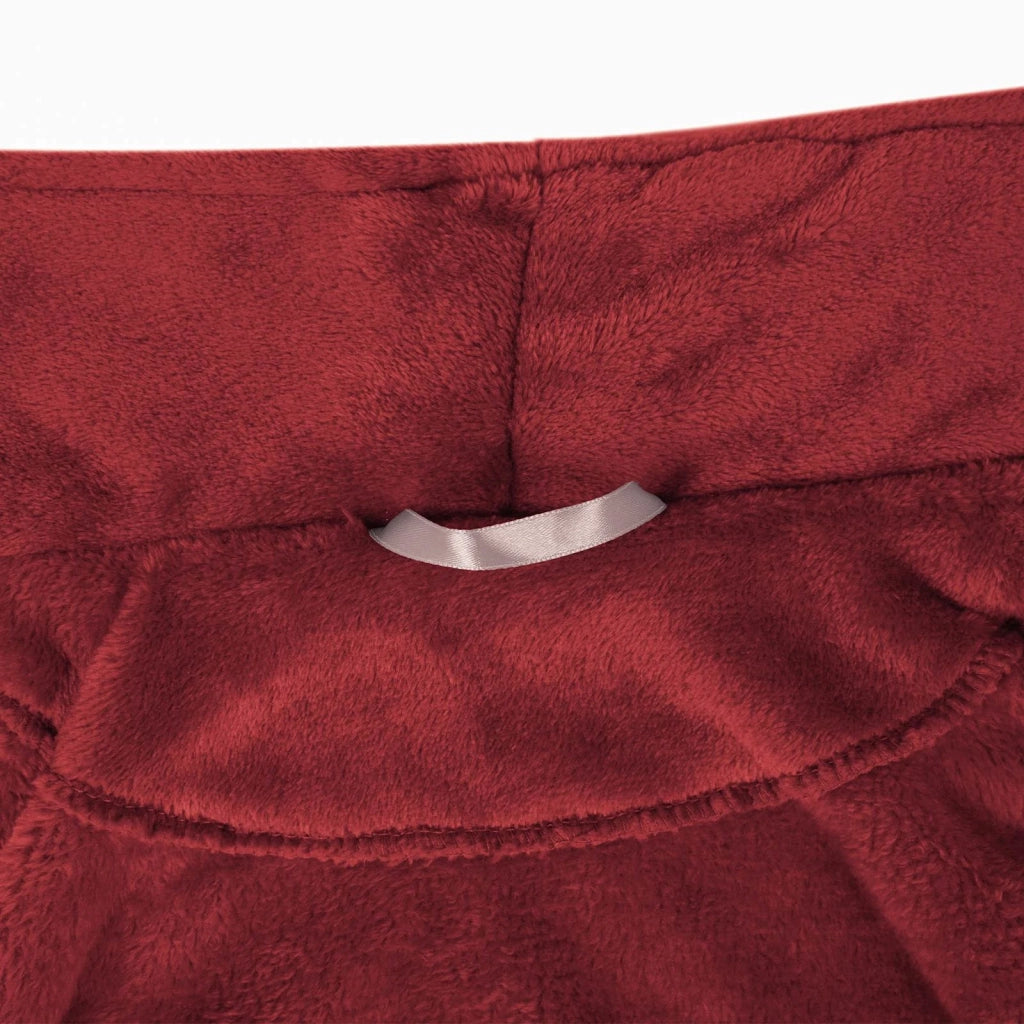 Accappatoio senza Cappuccio Rosso Bordeaux xxl Flanella 42017307